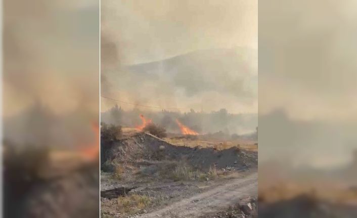 Elazığ’da örtü yangını söndürüldü