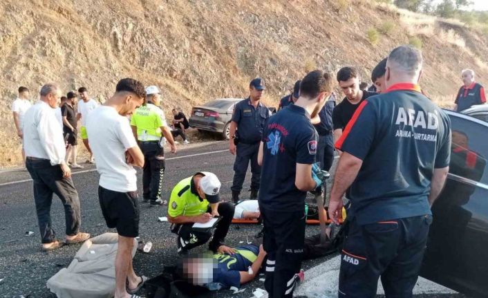 Elazığ’da otomobiller çarpıştı: 1’i ağır 6 yaralı