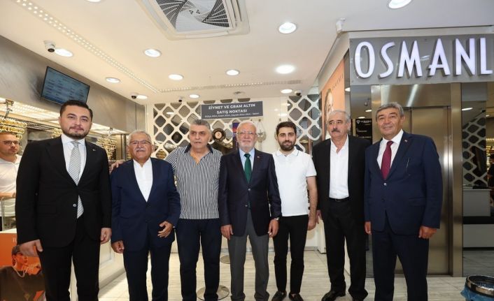 Elitaş ve Büyükkılıç, Kazancılar Çarşısı’nı ziyaret etti