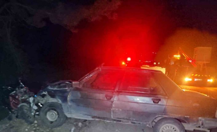 Emet’te otomobille elektrikli bisiklet çarpıştı: 1 ölü
