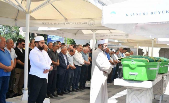 Erciyes Dağı’nda ölü bulunan çift son yolculuğuna uğurlandı