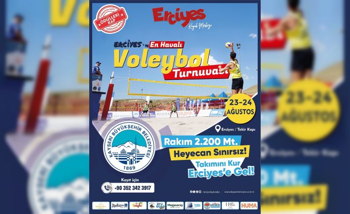 Erciyes’te fileler zirvede geriliyor: ‘En havalı voleybol turnuvası’ başlıyor