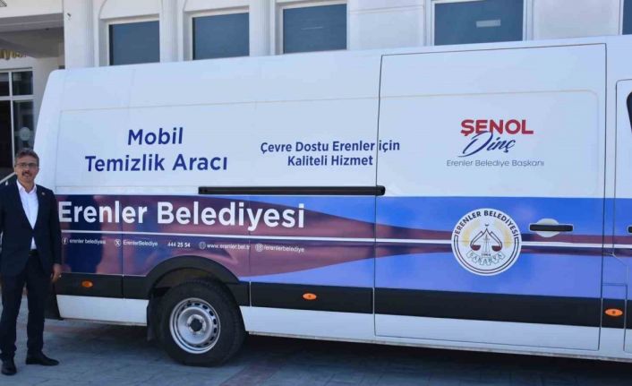 Erenler’de mobil temizlik aracı hizmete başladı