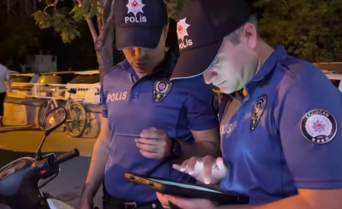 Erzincan polisinden motosiklet denetimi