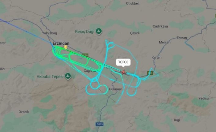 Erzincan Yıldırım Akbulut Havalimanı’nda DHMI kalibrasyon uçuşu