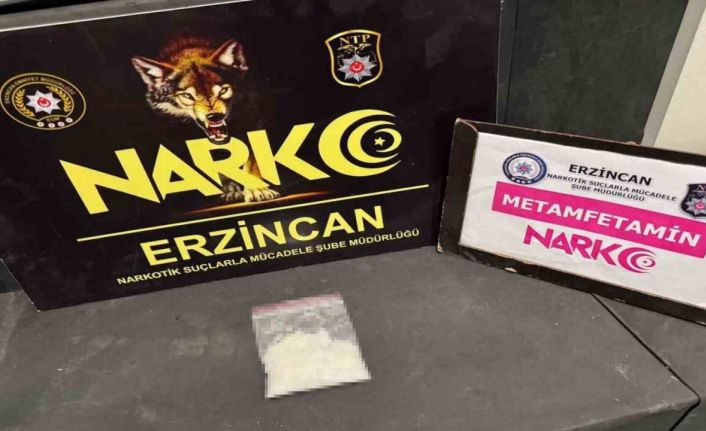 Erzincan’da 27,84 gram metamfetamin ele geçirildi, 1 kişi tutuklandı