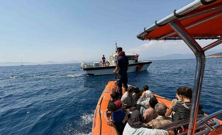 Fethiye’de 37 düzensiz göçmen kurtarıldı