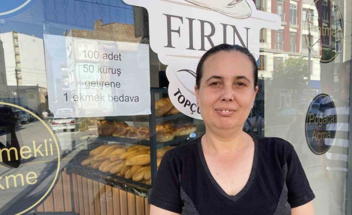Fırıncı esnafı 100 adet 50 kuruş getirene 1 ekmeği bedava veriyor