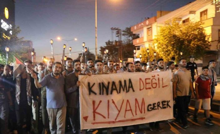 Gaziantepliler Gazze için yürüdü