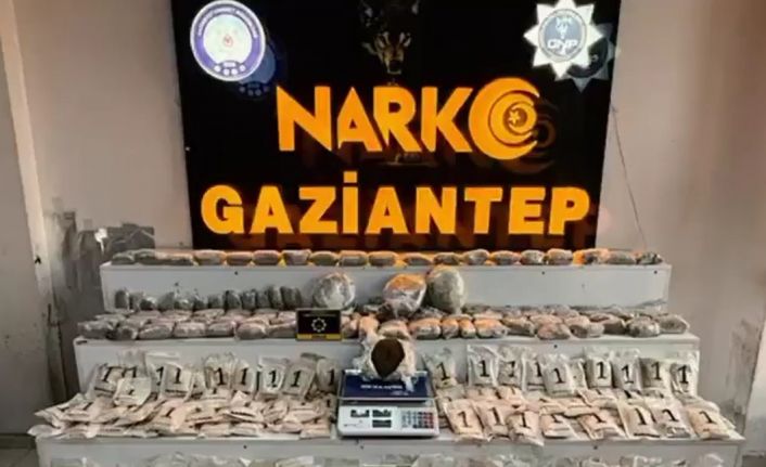 Gaziantep’te 21 kilo reçine esrar ele geçirildi: 4 şahıs tutuklandı