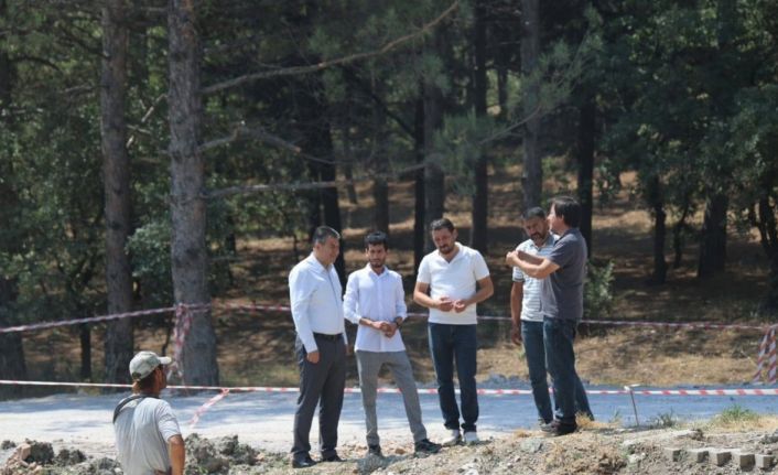 Gediz’de Bardakçı Deresi köprüsü inşaatı sürüyor