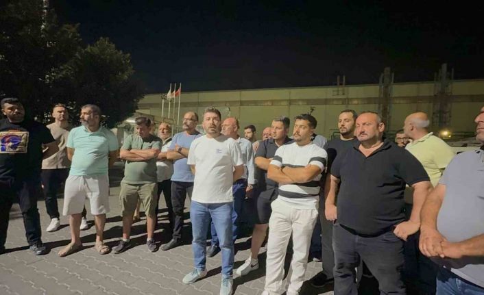 Gemlik’te liman sahasında iş durdu