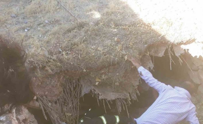 Göçük altında kalan yaşlı kadın kurtarıldı