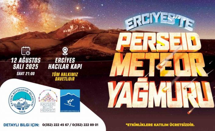 Gökyüzü tutkunları, meteor yağmuru için Erciyes’te buluşacak