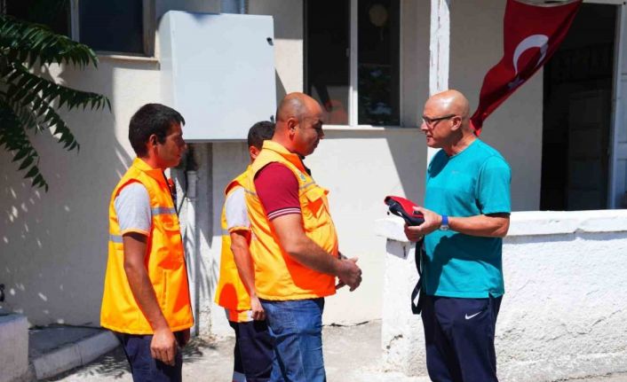 Gölbaşı Belediyesi temizlik personelinden örnek davranış