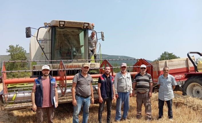 Gölpazarı’nda hasat kontrolleri tüm hızıyla sürüyor