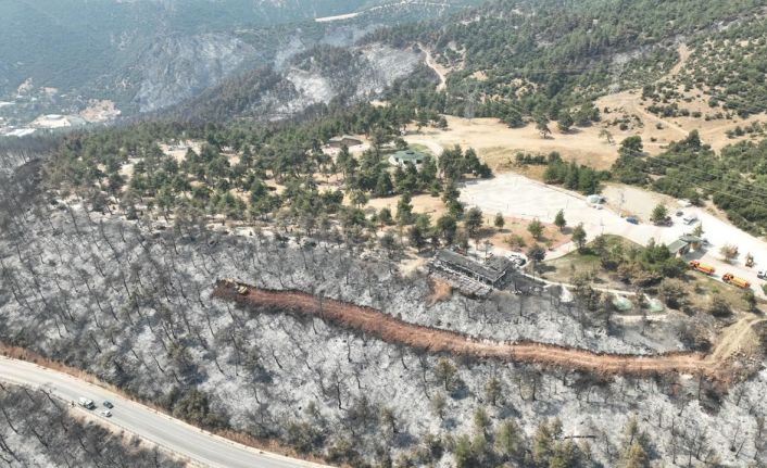 Gürsu kır lokantası ve terası küllerden temizlendi