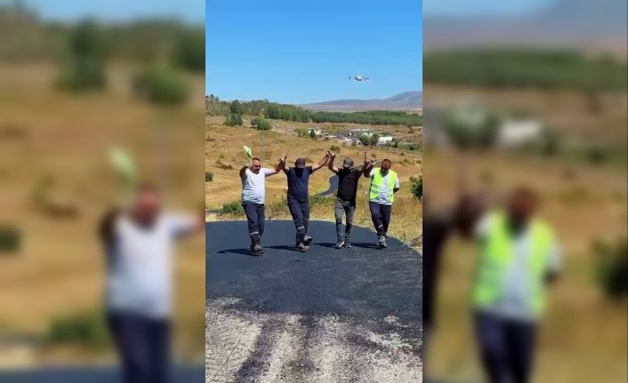 Halaylı çalışma sosyal medyada gündem oldu