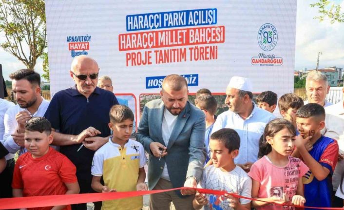 Haraççı Parkı’nın açılışında heyecan uyandıran Millet Bahçesi Projesi tanıtıldı