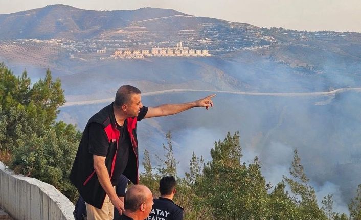 Hatay’da orman yangını sürüyor... Alevlere müdahale 10. saatte devam ediyor