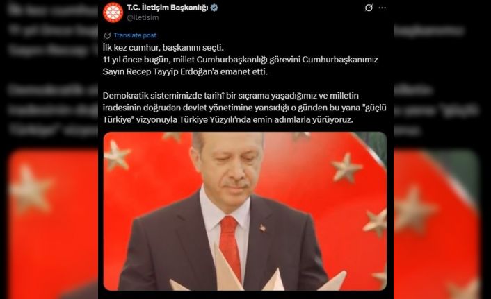 İletişim Başkanlığı’ndan Cumhurbaşkanı Erdoğan için özel video