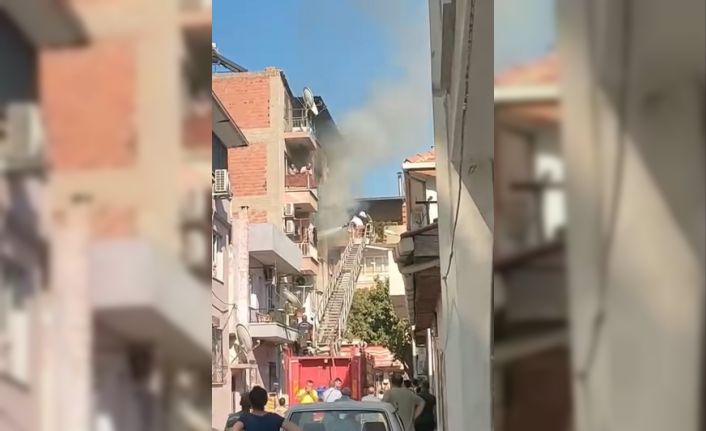 İncirliova’da yangın çıktı, 2 kişi dumandan etkilendi