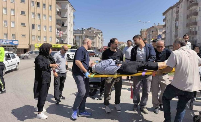 İnegöl’de motosiklet ile kamyonet çarpıştı