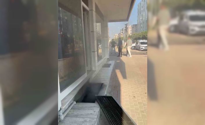 İş yerinde çıkan yangın korkuttu