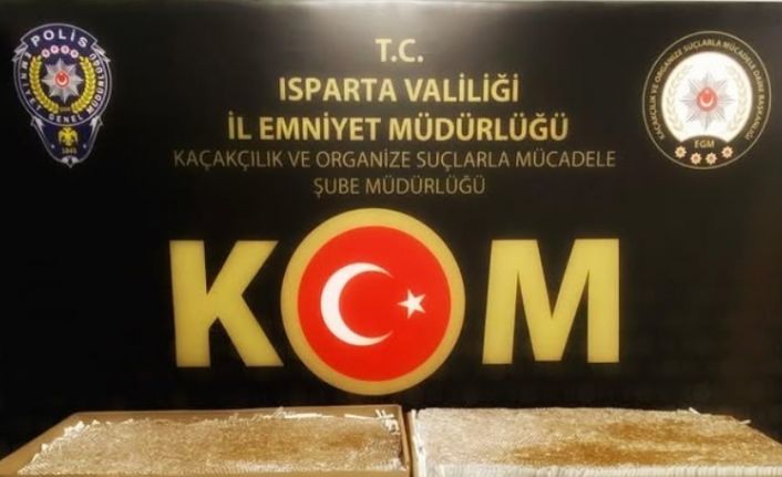 Isparta’da 10 bin adet makaron ele geçirildi