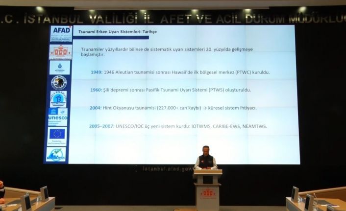 İstanbul’da tsunami erken uyarı ve tahliye planlama toplantısı yapıldı