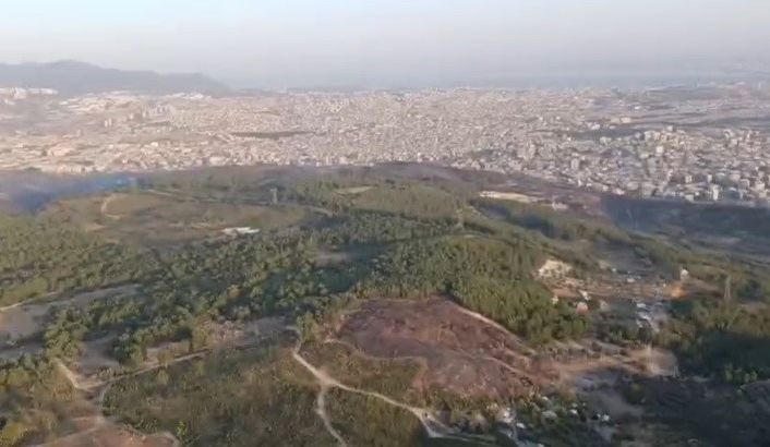 İzmir’de gün ağardı, yangına hava müdahalesi yeniden başladı
