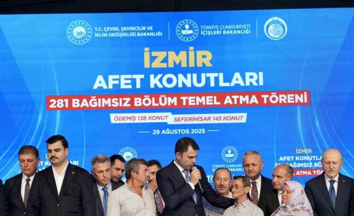 İzmir’de yangın yaraları sarılıyor: 281 yeni konutun temeli atıldı