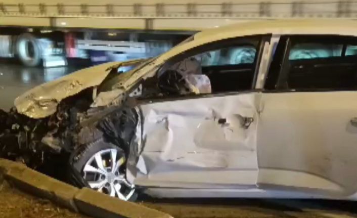 Kahramanmaraş’ta trafik kazası araç kamerasında