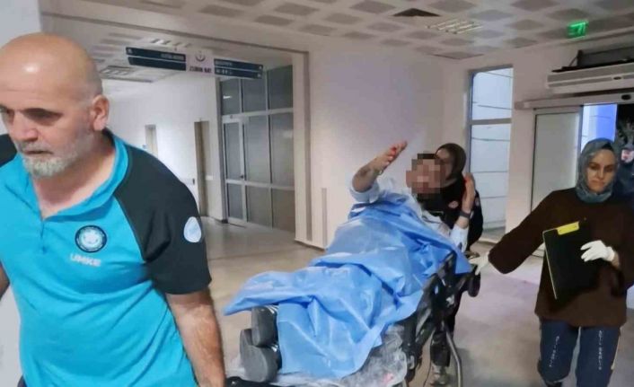 Kalçasından bıçaklanan şahıs yarasını unutup basın mensuplarına küfretti