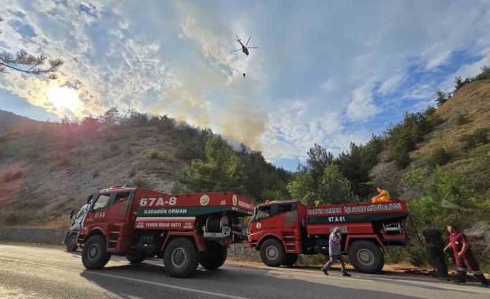 Karabük’teki orman yangını 2 saatte kontrol altına alındı