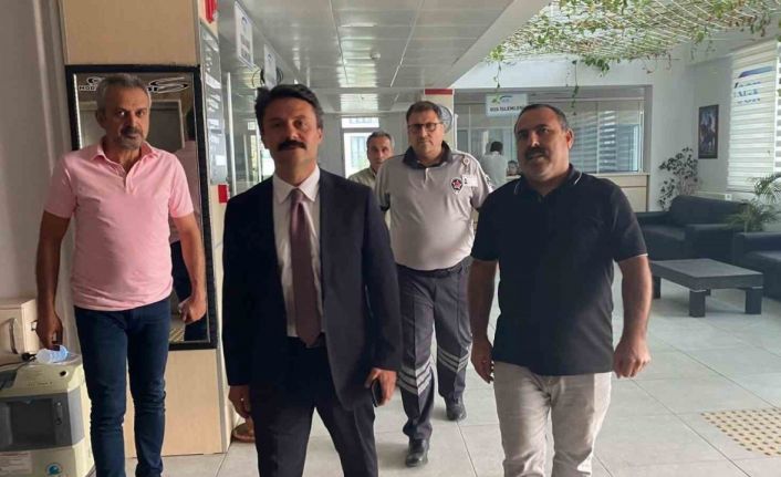 Kaymakam Ahmet Oğuz Aslan, SGK’da incelemeler yaptı
