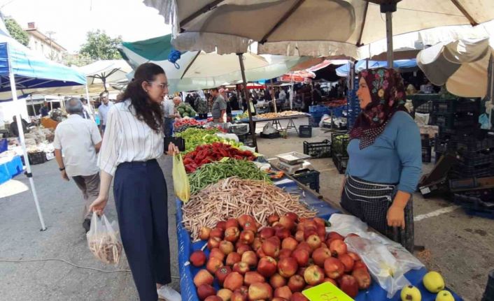 Kaymakam pazar alışverişine çıktı, vatandaşla yakından ilgilendi