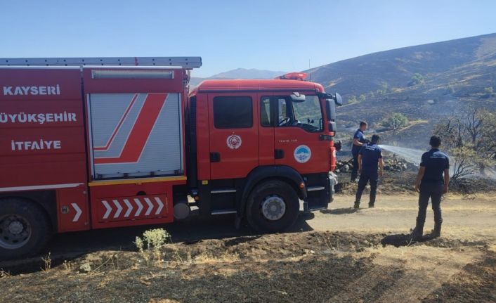 Kayseri itfaiyesinden, komşu illerdeki yangınlara destek