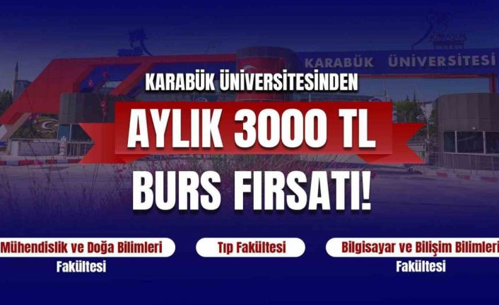 KBÜ’yü tercih eden başarılı adaylara  3 bin TL burs desteği