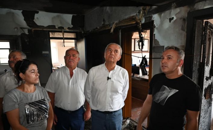 Kepez’den, yangın sonrası Odabaşı İlkokulu’na destek