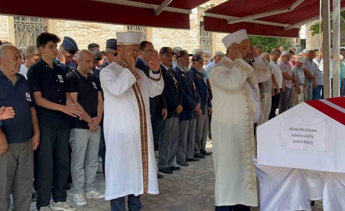 Kıbrıs Gazisi Hüseyin Özkan son yolculuğuna uğurlandı