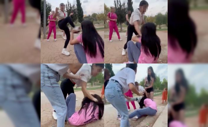 Kızlar arasında kavga kamerada: 16 yaşındaki şüpheli tutuklandı