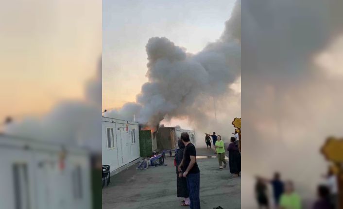 Konteyner kentte korkutan yangın