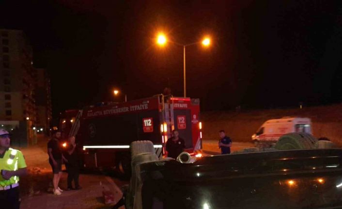 Kontrolden çıkan araç devrilip ters döndü: 1 yaralı