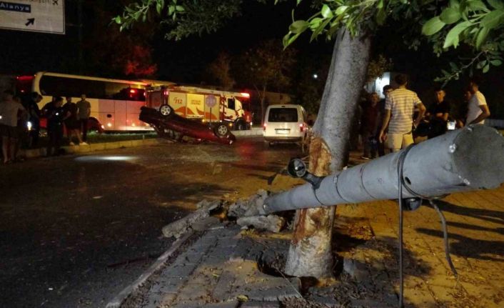 Kontrolden çıkan Tofaş, takla atarak durabildi: 1 yaralı