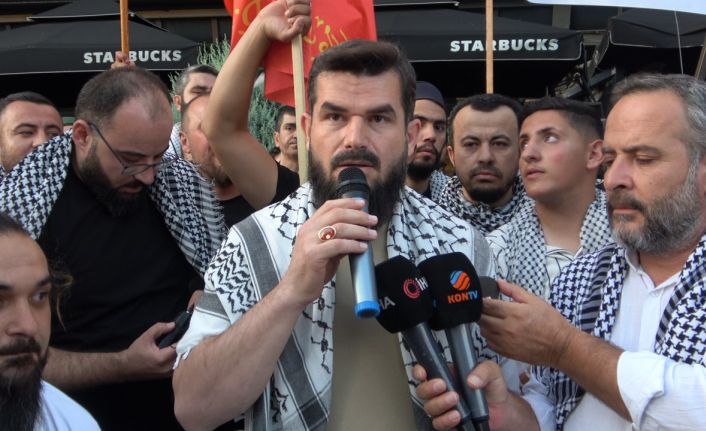 Konya’da İsrail protestosu