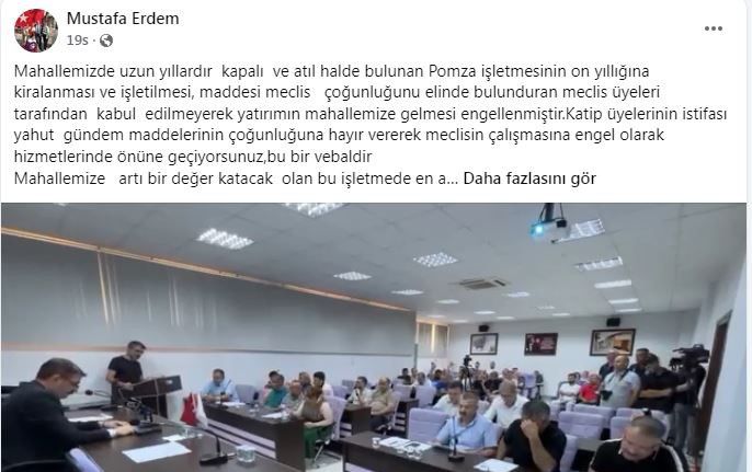 Kula belediye meclisinde ’pomza ocağı’ tartışması