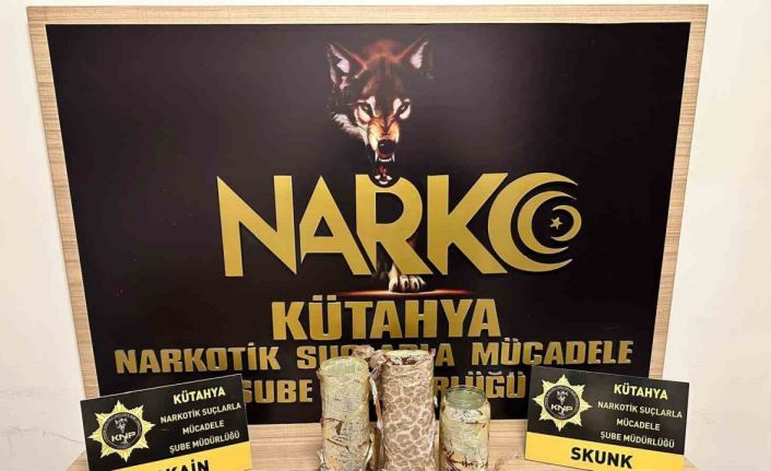 Kütahya’da uyuşturucuyla yakalanan şüpheli tutuklandı