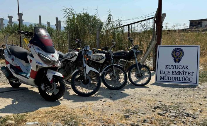Kuyucak’ta motosiklet hırsızları tutuklandı
