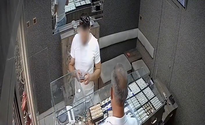 Kuyumcudan küpe çalan şahıs tutuklandı